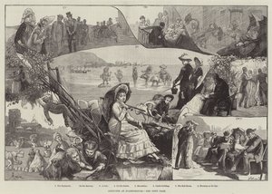 Schetsen in Scarborough door Alfred Edward Emslie